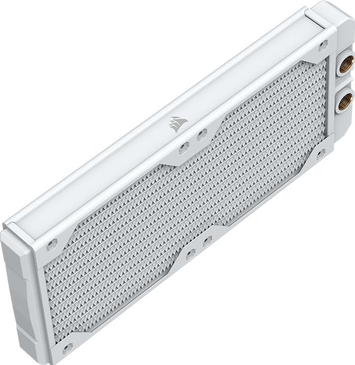 Corsair Radiator, XR5 240 V2 White (2x120mm radiator 30mm thick), A slim type 240mm rad (120 mm)