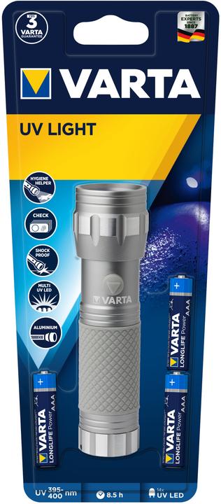 Actual product image Varta UV Flashlight (11.80 cm, 400 lm)