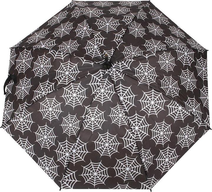 Actual product image Something Different Spider Web All-Over Print Stick Umbrella