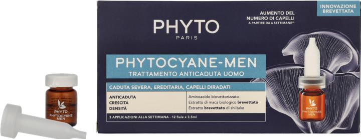 Actual product image Phyto Phytocyane Men Prog German/Italian 12 Fl 3.5 ml (Hair care set)