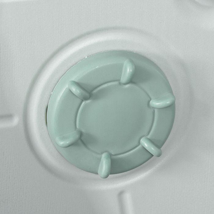 Actual product image Swisshandel24 Learning tower step stool stool standing with 2 steps pyramid structure safety blue+grey for 2-5