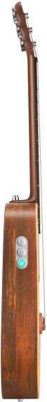 Actual product image Lava Music Gitarre ME Air Spruce 36 Zoll Woodgrain Brown mit Wandhalter (Acoustic guitar, HPL (High pressure laminate), Okoume, Spruce (solid))
