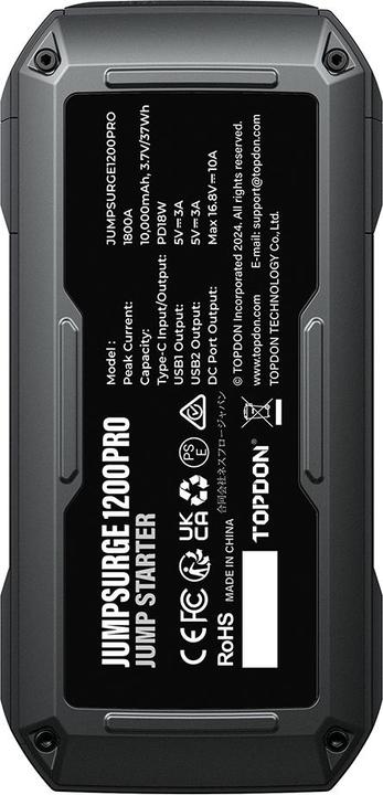 Immagine prodotto Viking JumpSurge 1200 PRO/10000mAh/corrente di uscita massima 1800A/2xUSB-A/USB-C/DC (1800 A, 10000 mAh)