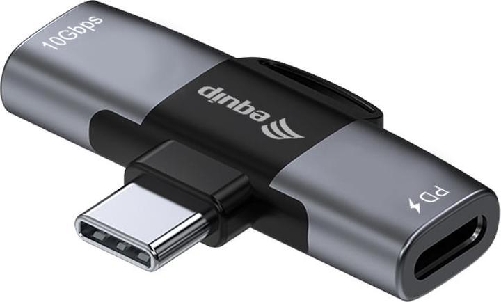 Produktbild equip Adapter USB C -> 2xUSB-C OTG Adapter 20V/5A 100W PD si (USB Typ-C)