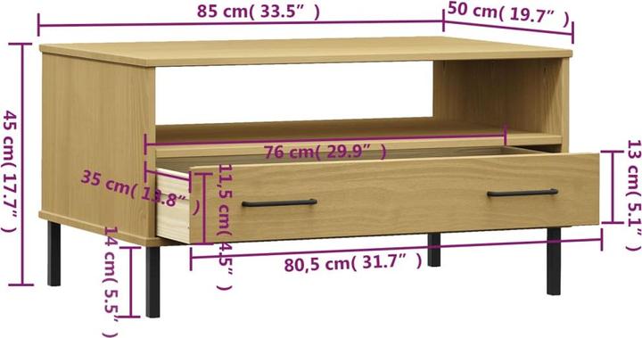Image du produit vidaXL Couchtisch
