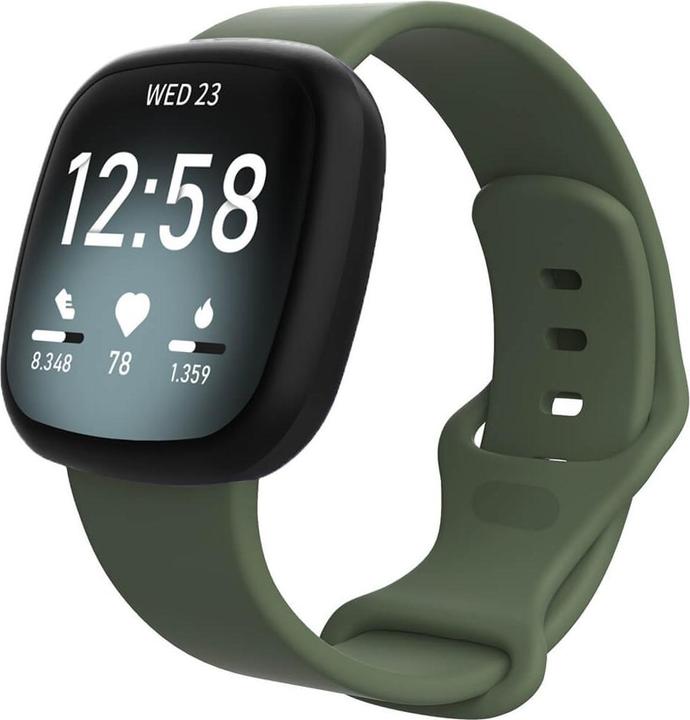 Image du produit Cover-Discount Fitbit Versa 4 / Sense 2 - Bracelet de remplacement en silicone vert (Silicone, Sense, Versa 3)