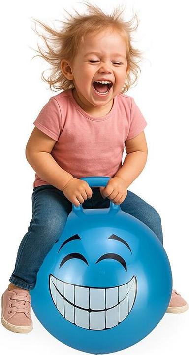 Actual product image Jamara Hop Ball Smile - Funnel Ball - Boy/Girl - 1 year(s) - Blue - 407 g