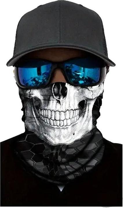 Image du produit Cbx Foulard tubulaire, bandana pour adultes avec motif, pour Halloween, faire de la moto, etc.