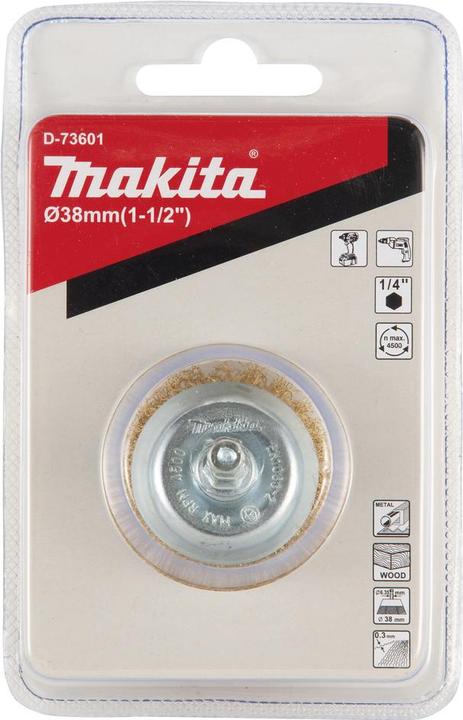 Productafbeelding Makita Komborstel 38mm messing 1/4"