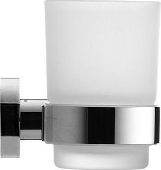 Produktbild Duravit Glashalter D-CODE mit Glas rechts chrom