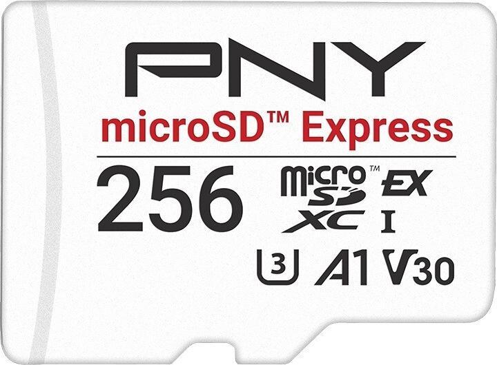 PNY 256GB Express microSD memory card P-SDU256P31880EXP-GE (256 GB, microSD Express)