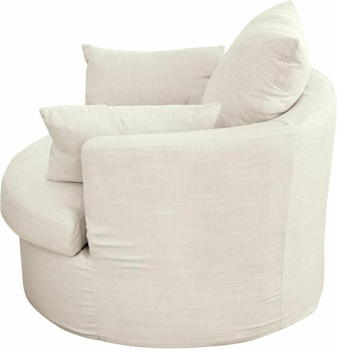 Image du produit Loberon Fauteuil pivotant Jindabyne crème