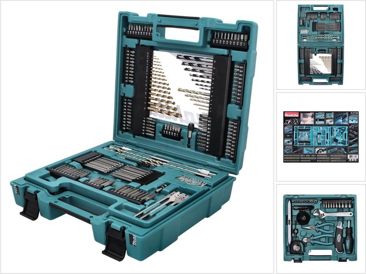 Produktbild Makita Bits Bohrer Werkzeug Sortiment 200-tlg. (6 mm, 1 mm, 6.5 mm, 5.5 mm, 10 mm, 1.5 mm, 7 mm, 3 mm, 5 mm, 8 mm, 2.5 mm, 3.5 mm, 4.5 mm, 3.2 mm, 2 mm, 4 mm)