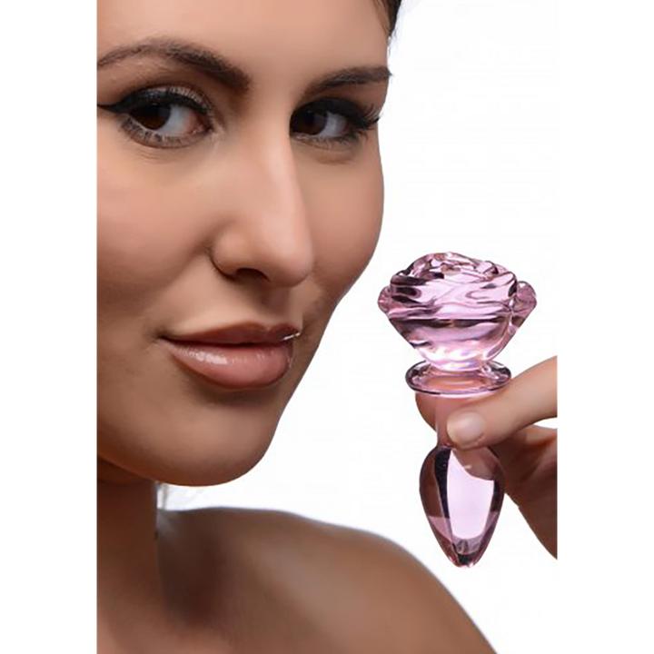 Produktbild XR Brands Glass Small Anal Plug Rose