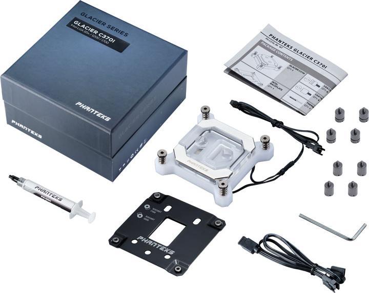 Immagine prodotto Phanteks Raffreddatore ad acqua per CPU C370I, ARGB, acrilico - Bianco