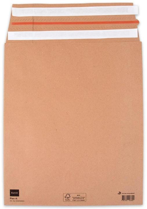 Elco Shipping bag brown kraft 135gm2 280x375x80mm,100pcs.