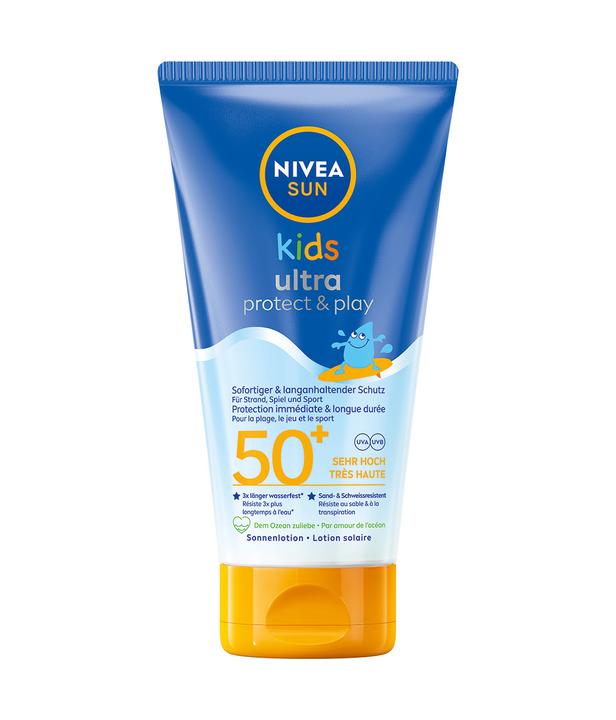 Immagine prodotto NIVEA Sun Kids Protect & Play Sonnenlotion (Crema solare, SPF 50+, 150 ml, 181.80 g)