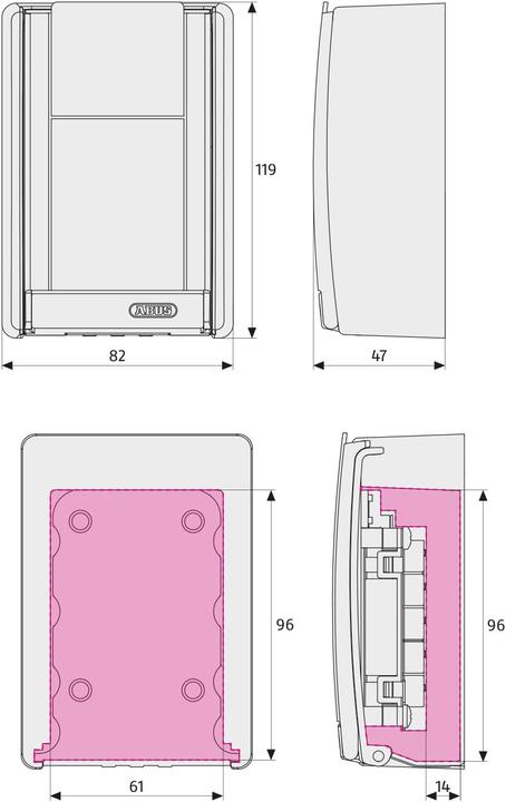 Produktbild Abus KeyGarage 767 Wandmontage