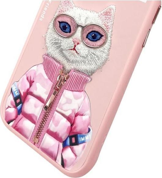Actual product image GCS Nimmy case iPhone 15 6.1" pink Cool&Cute 2.0 Cat (Apple iPhone 15)