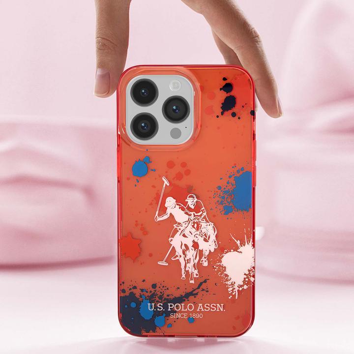 Actual product image U.S. Polo H3442 Splatter Horse Case (Apple iPhone 14 Pro)