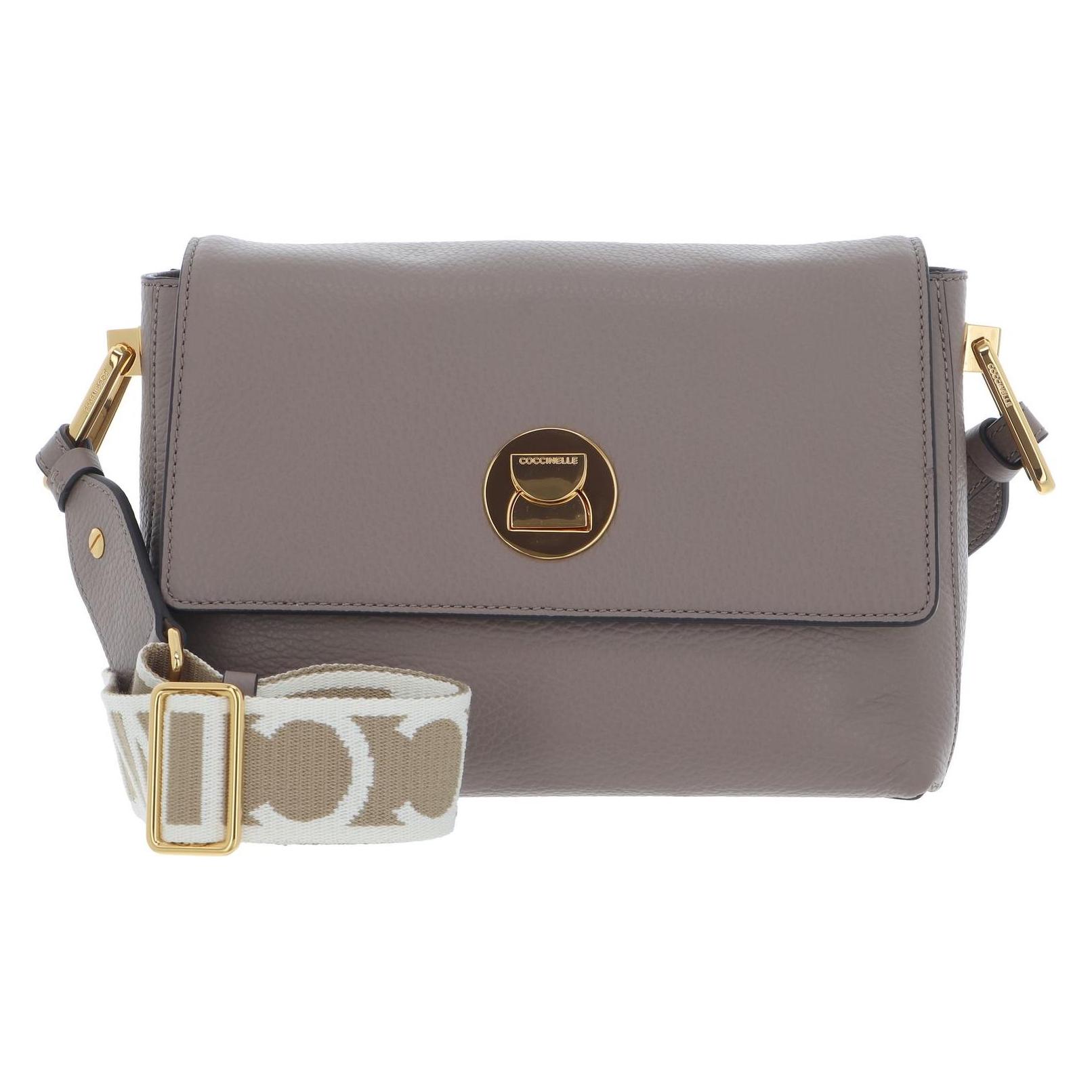 Coccinelle, Damen, Handtasche, Liya Signature Handbag Grained Leather, Braun