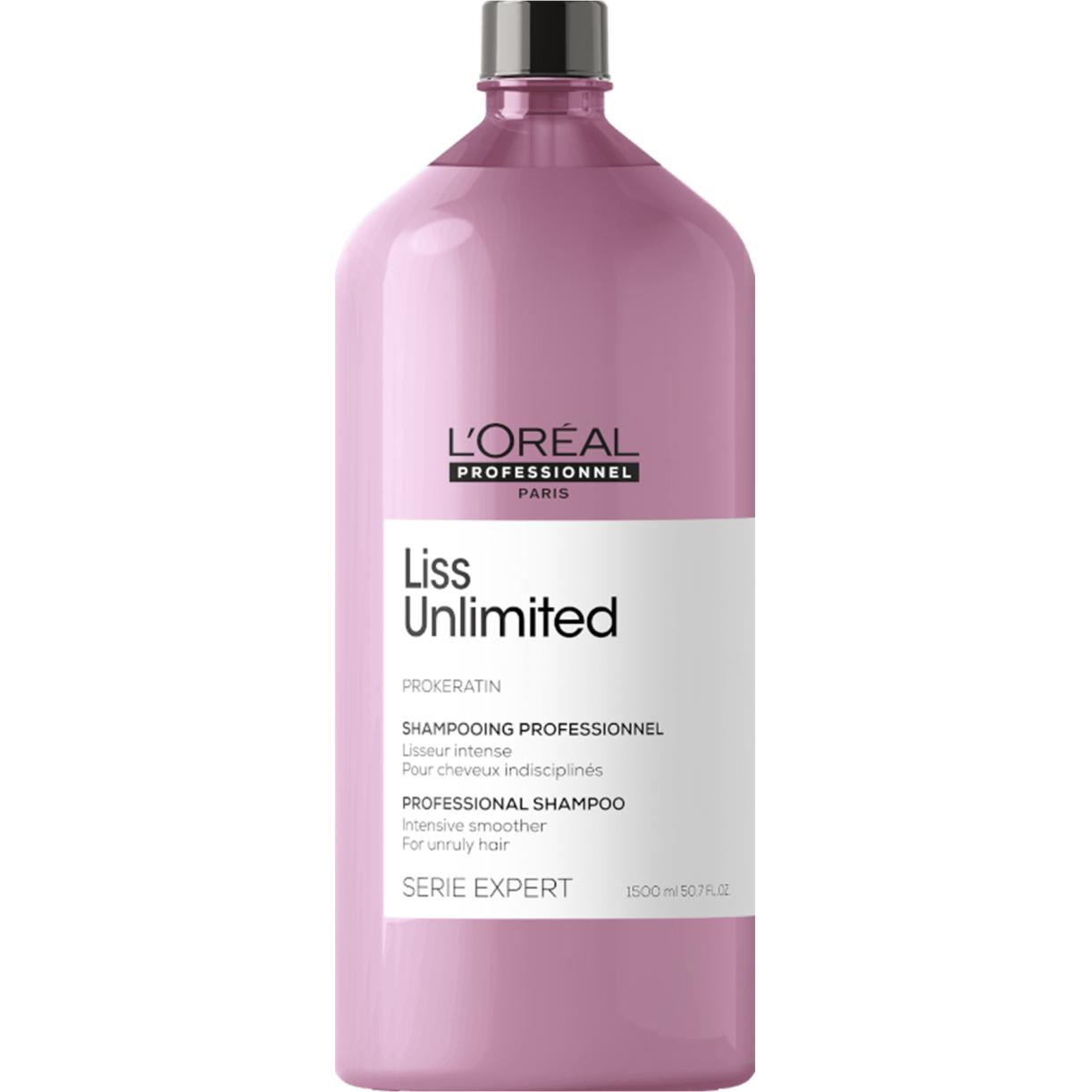 L'Oréal Professionnel, Shampoo, Serie Expert Liss Unlimited (1500 ml, Flüssiges Shampoo)