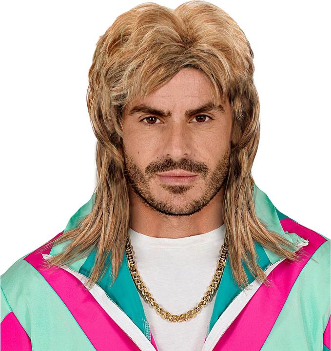 Produktbild Widmann Blonde 80er Vokuhila Perücke