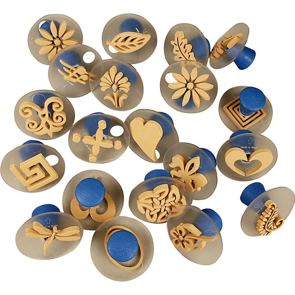 Creativ Company, Timbro, Foam Stamps With Handle