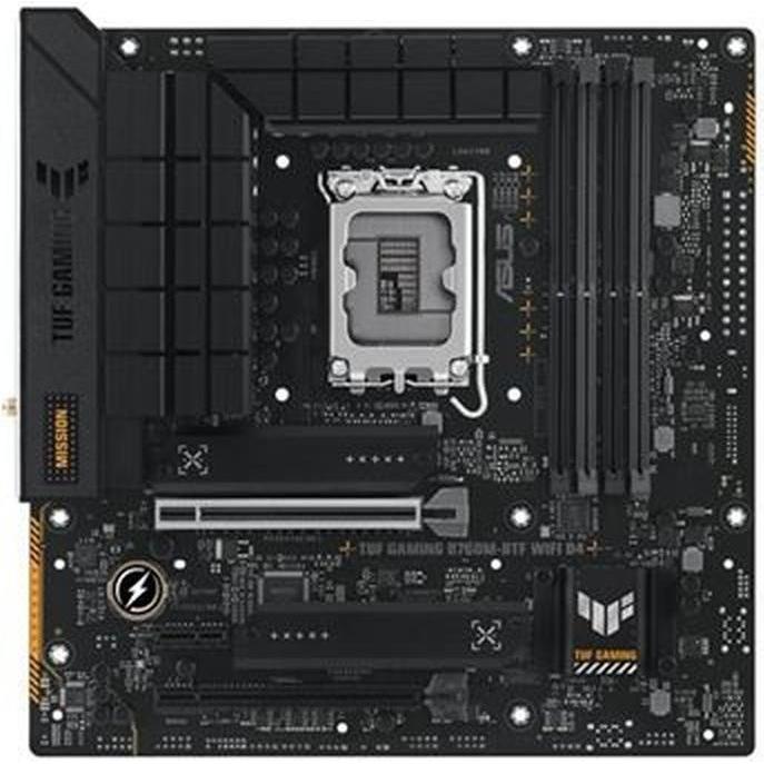 ASUS TUF GAMING B760M-BTF WIFI D4 LGA (LGA 1700, Intel B760, mATX), Mainboard