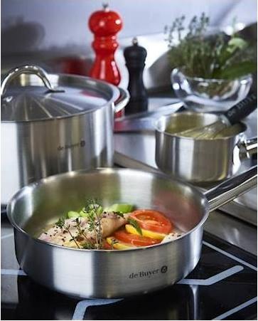 Image du produit de Buyer PRIM'APPETY Sauteuse droite Ø28cm, induction (28 cm, Casserole, Acier inoxydable)