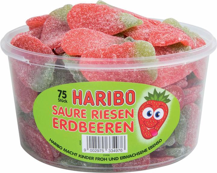 Immagine prodotto Haribo Fragole giganti acide (75 pz., 1200 g)