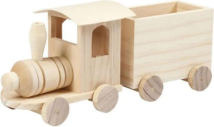 Actual product image Creativ Company Wooden train with trailer