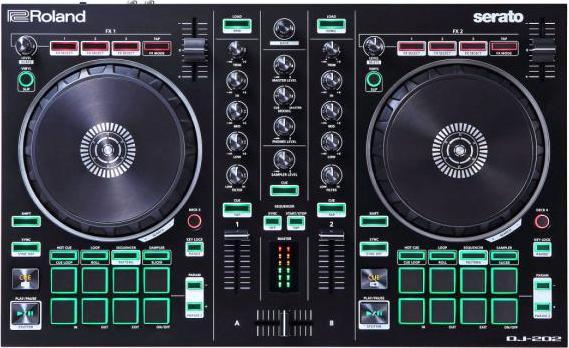 Produktbild Roland DJ-202 USB-DJ-Controller mit Tasche und Tuch