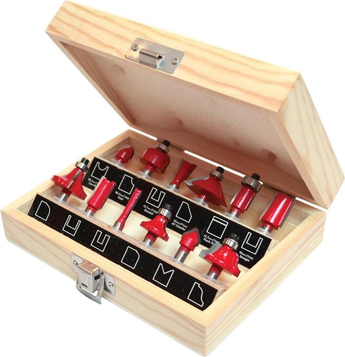 Produktbild Faithfull 14in Tct Router Bit Set 12 Teile