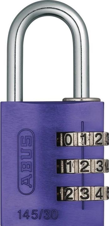 Produktbild Abus Zahlenschloss 145/30 Lock-Tag Lila Aluminium