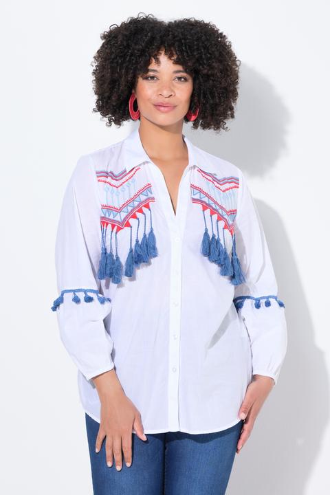 Immagine prodotto Angel of Style Camicia dal taglio svasato con rifiniture e frange (60)