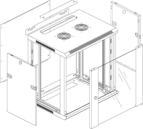 Actual product image Intellinet I-CASE EW-2012BKL (12 RU, 19 inch rack)