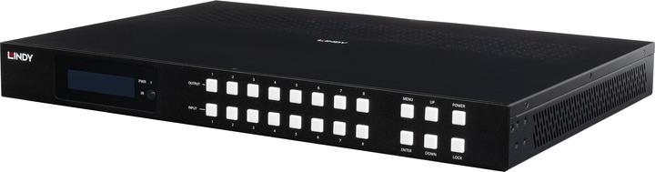 Actual product image Lindy 8x8 HDMI 4K60 Seamless Multi-View Matrix mit Video Wall Scaling
