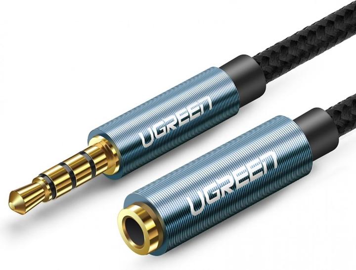 Image du produit Ugreen AUX jack audio extender 3.5 mm AV118, 0,5m (blue) (0.50 m, Jack 3,5 mm (AUX))