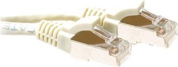 Produktbild ACT Ivory 0.25 meter LSZH SFTP CAT6A patch cable snagless with RJ45 connectors (S/FTP, CAT6a, 0.25 m)