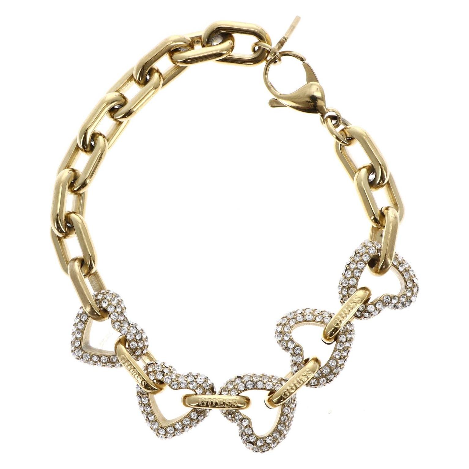 Guess, Armschmuck, Beloved Multi Pave Hearts Bracelet, (Edelstahl)