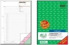 Produktbild Sigel Formularbuch "Lieferschein mit Empfangsschein", A6, SD (40 x)