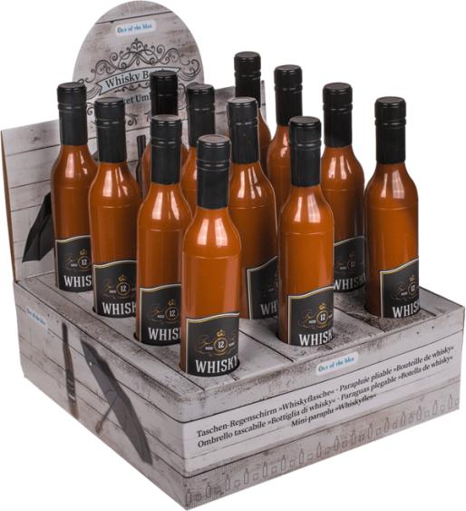 Image du produit Out of the blue Parapluie de poche Bouteille de whisky