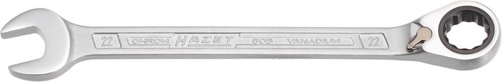 Produktbild HAZET Knarren Ring-Maulschlüssel 606-22 ∙ Aussen Doppel-Sechskant-Tractionsprofil ∙ 22 mm (22 mm)