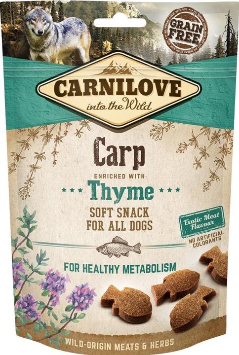 Image du produit Carnilove Snack doux pour chien à la carpe et au thym (Senior, 1 pcs, 200 g)