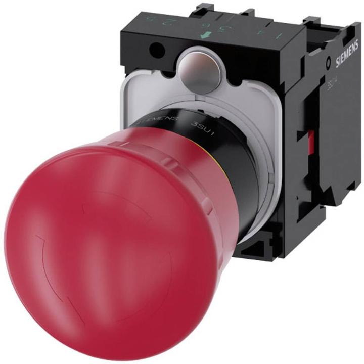 Actual product image Siemens Indus.Sector Emergency stop mushroom pushbutton 3SU1100-1HB20-1PA0