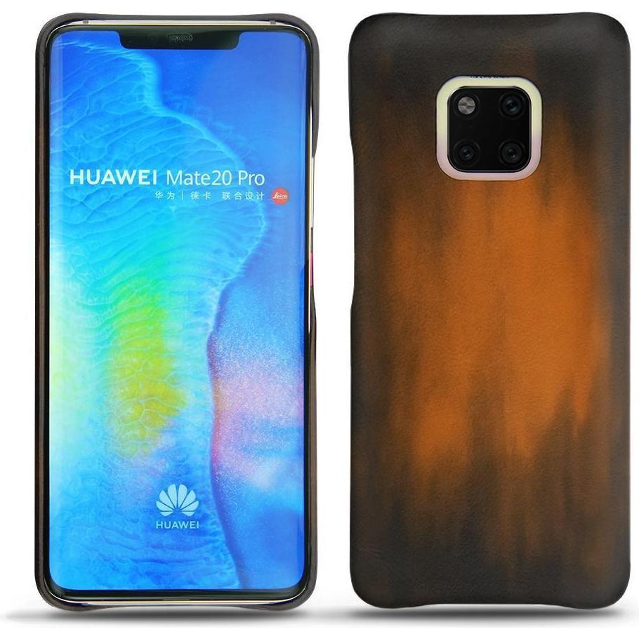 Noreve Lederschutzhülle (Huawei Mate 20 Pro), Smartphone Hülle, Braun