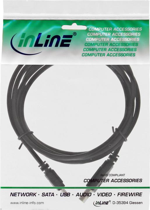 Image du produit InLine USB A – USB Mini-B (2 m, USB 2.0)