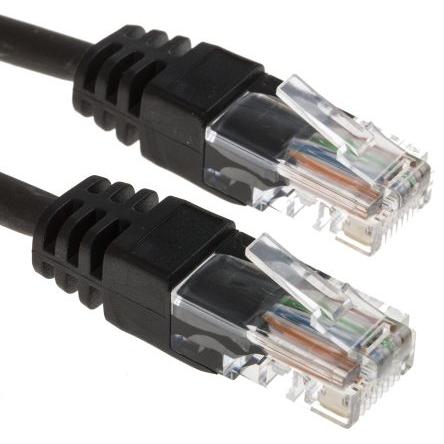 Rs Pro Patch cord Cat5e UTP LSZH Black 25m (UTP, CAT5e, 25 m), Netzwerkkabel