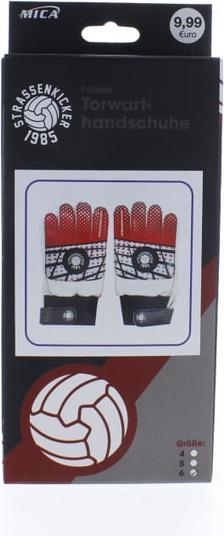 Besttoy Strassenkicker - Torwarthandschuhe - Gr. 6 - rot/schwarz